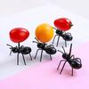 12Pcs Fruit Ant-Shaped Fork Cartoon Fruit Fork Safe Durable Reusable Dessert Fork