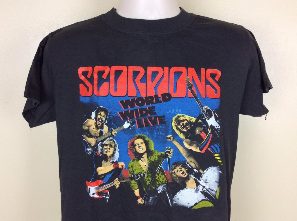 Scorpions World Wide Live Concert heavy metal band T-Shirt QT4884