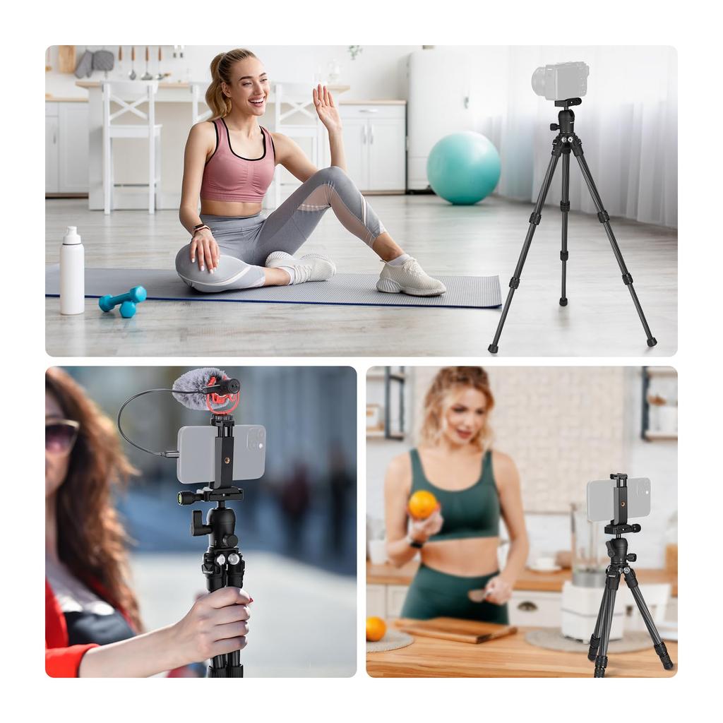 NEEWER 50cm Tabletop Mini Tripod with Ball Screw Made of Carbon Lightweight Compact Camera Tripod Travel Tripod Travel Tripod Selfie Stick for DSLR