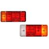 2Pcs Tail Light Rear Lamp Lens Cover Shell Compatible For Fiat Ducato / Iveco Daily / Eurocargo I, II&III 42531146 9988023