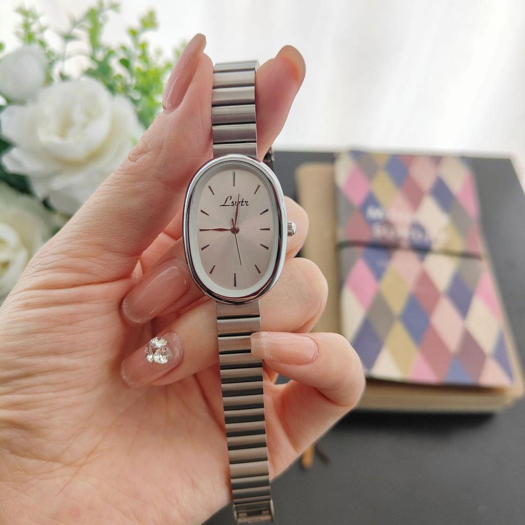 Gold-Toned Women's High-End Quartz Fashion Watch with Steel Band