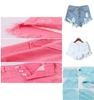 Premium Quality Usa Women High Waisted Washed Ripped Hole Mini Jeans Pants For Stylish Comfort