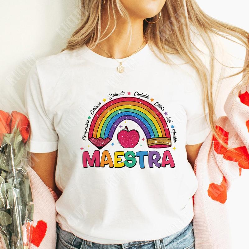 Графические топы Футболки для учителей Одежда Подарки учителям Рубашки для учителей Подарок Летняя мода Футболки Короткий рукав Школа