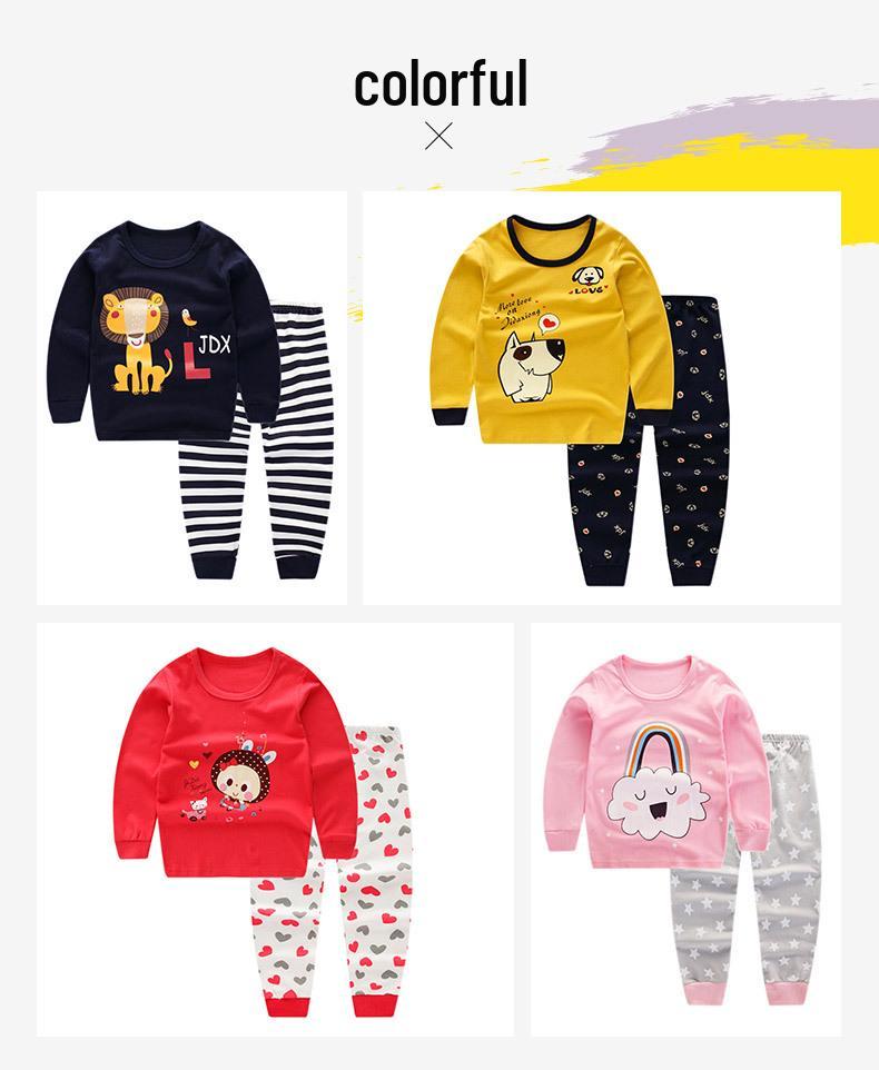 Комплект нижнего белья для девочек из чистого хлопка, фланелевый, осенне-зимний, с круглым вырезом