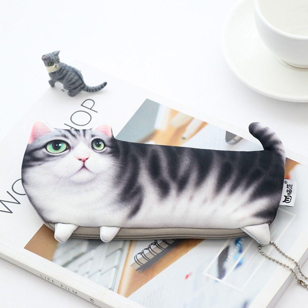 Funny Large Capacity Learning Office Supplies Pen Storage Stationery Bag Pencil Case Pen Bag