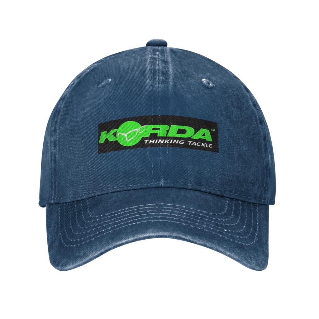 Кепка из джинсовой ткани с логотипом Korda Fishing Повседневные бейсболки Регулируемая кепка Летние Унисекс Бейсболки