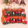 Christmas Wooden Crafts Decorations Small Train Decorations Children's Christmas Surprise Gifts Tabletop or Room Decorations