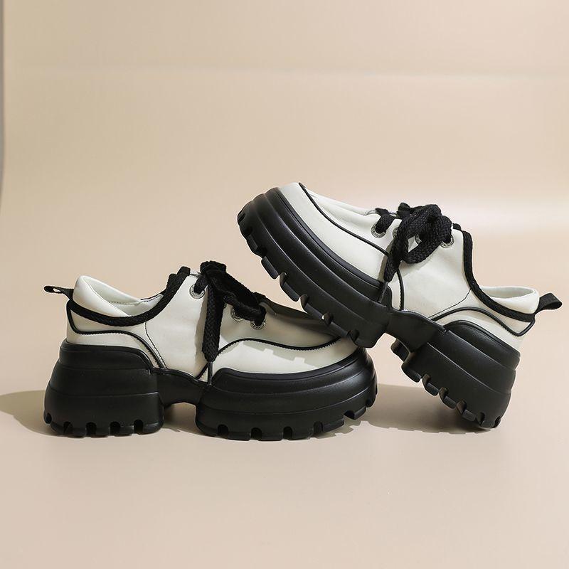 Casual Retro Pancake Dad Shoes for Women, Thick-soled, Height-increasing and Comfortable Sports Shoes