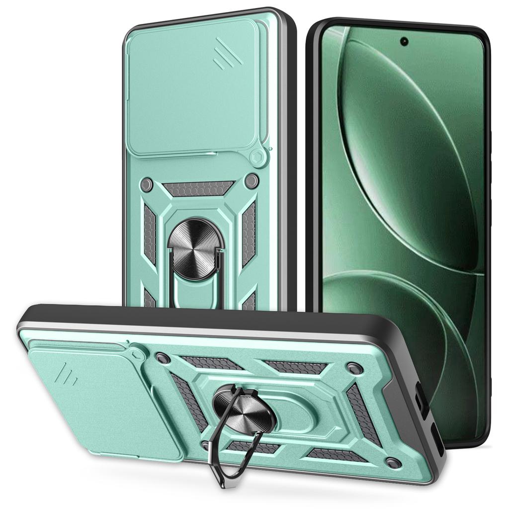 AMORUS Чехол-подставка для Xiaomi Redmi K80 5G/Poco F7 Pro 5G PC+TPU Чехол для телефона со шторкой для камеры