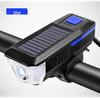 Solar-Powered Bicycle Headlight with USB Charging and Electric Display