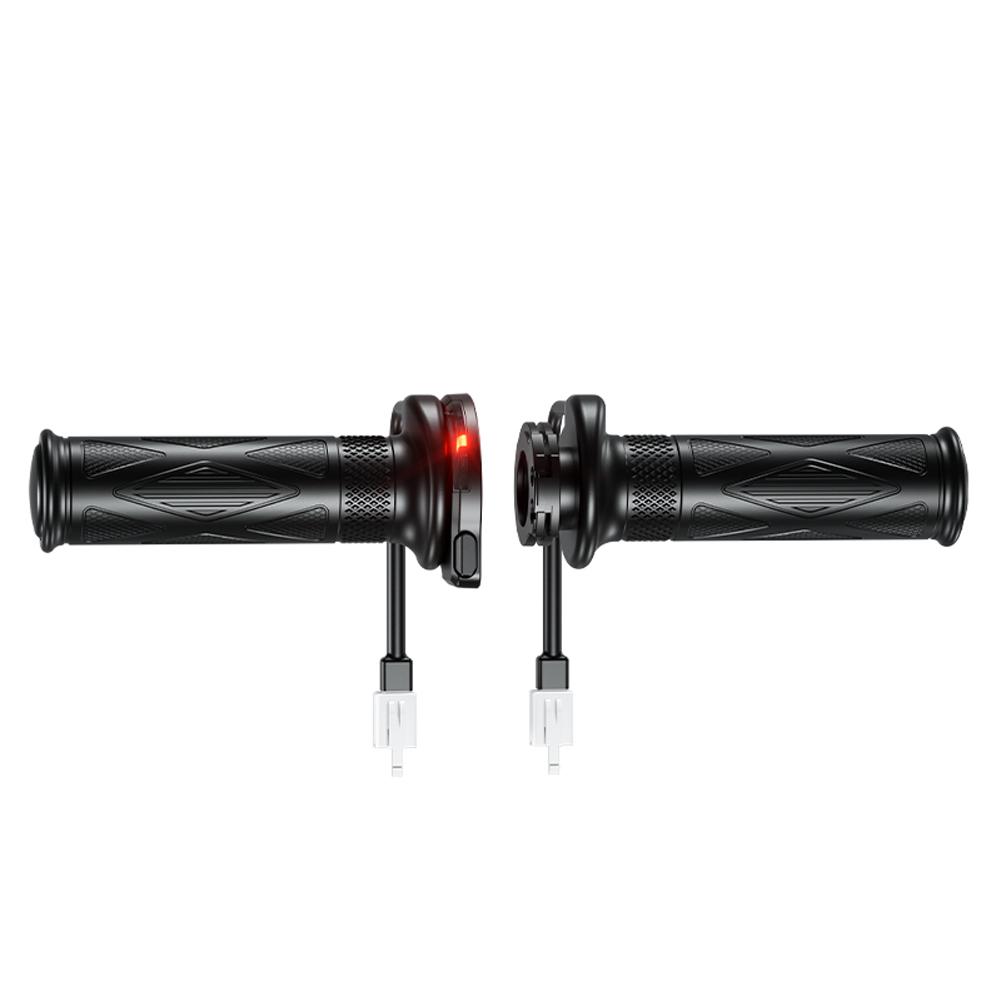 Электрический подогрев руля DC 12V для скутера, грелка для рук, 5-ступенчатая электрическая ручка с подогревом, интеллектуальный контроль температуры для зимы