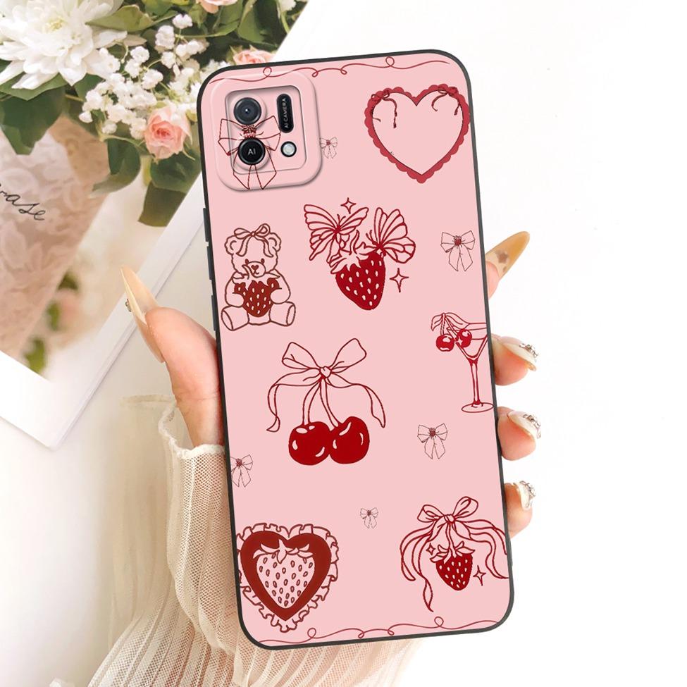Для Oppo A16k CPH2421 Чехол Для Oppo A16e CPH2421 Чехол Модный Мультяшный Милый Смешной Расписной Силиконовый Чехол Для Телефона