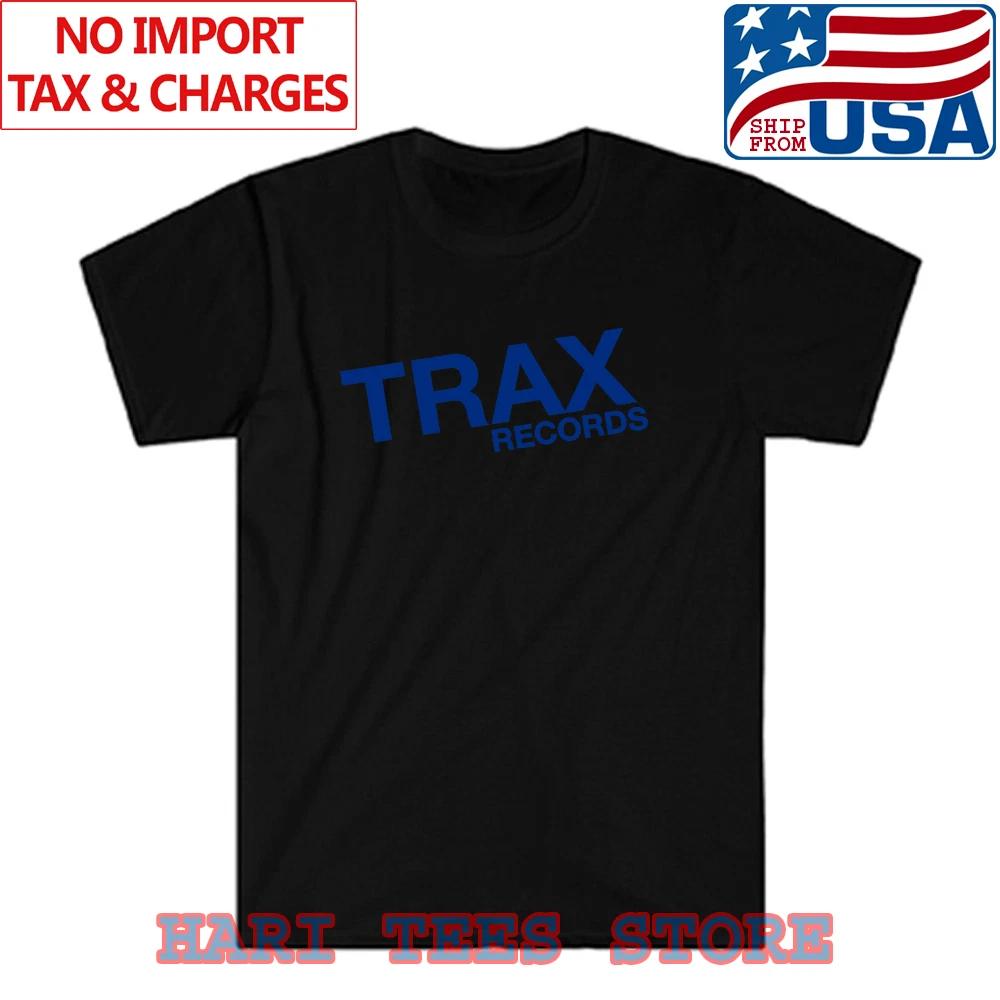 Trax Records Label Men's Black Size S to 5XL
