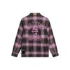 Badfive Plaid Letter Print Loose Casual Long Sleeve Shirt Men Tops Obsidian-Grey Dream-Pink Asphalt-Grey AFDT855-2