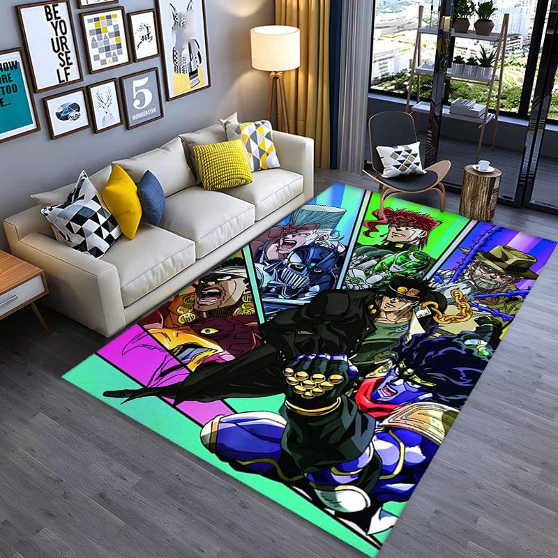 JoJo's Bizarre Adventure: Battle Tendency carpet Suitable for all seasons floor mats Doormat Fashion Dormitory decoration