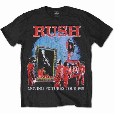 Rush Футболка унисекс для взрослых 1981 Tour с принтом на спине