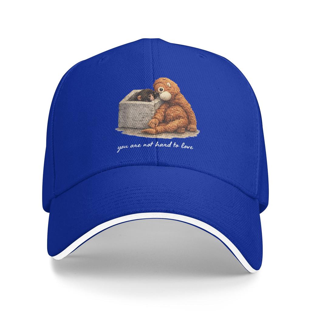 Adorable Cute Baby Monkey Punch Baseball Cap Hunting Camping Sun-Proof Trucker Hat Men Adult Streetwear Design Snapback Cap