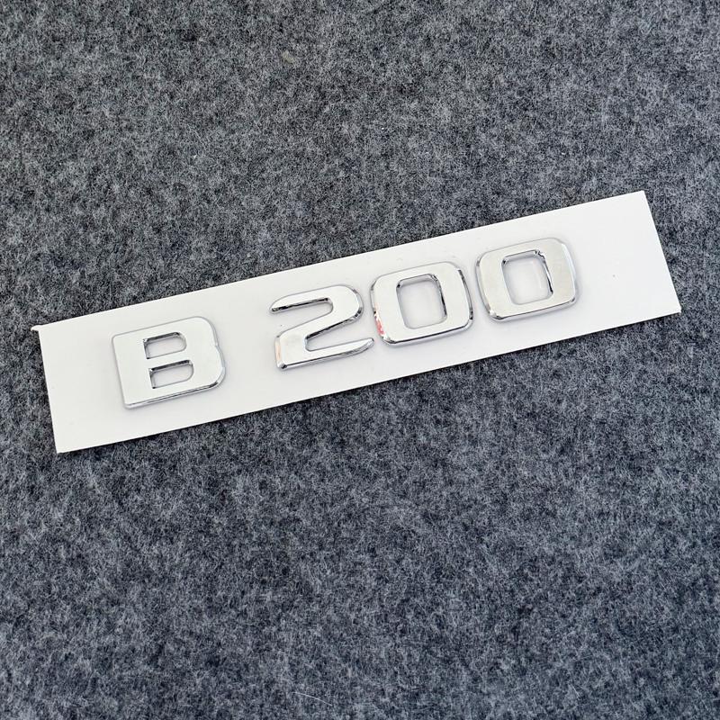 3D ABS Letters Decal Car Body Trunk Emblem Sticker for Mercedes Benz B180 B200 B220 B250 B260 Exterior Accessories AT1