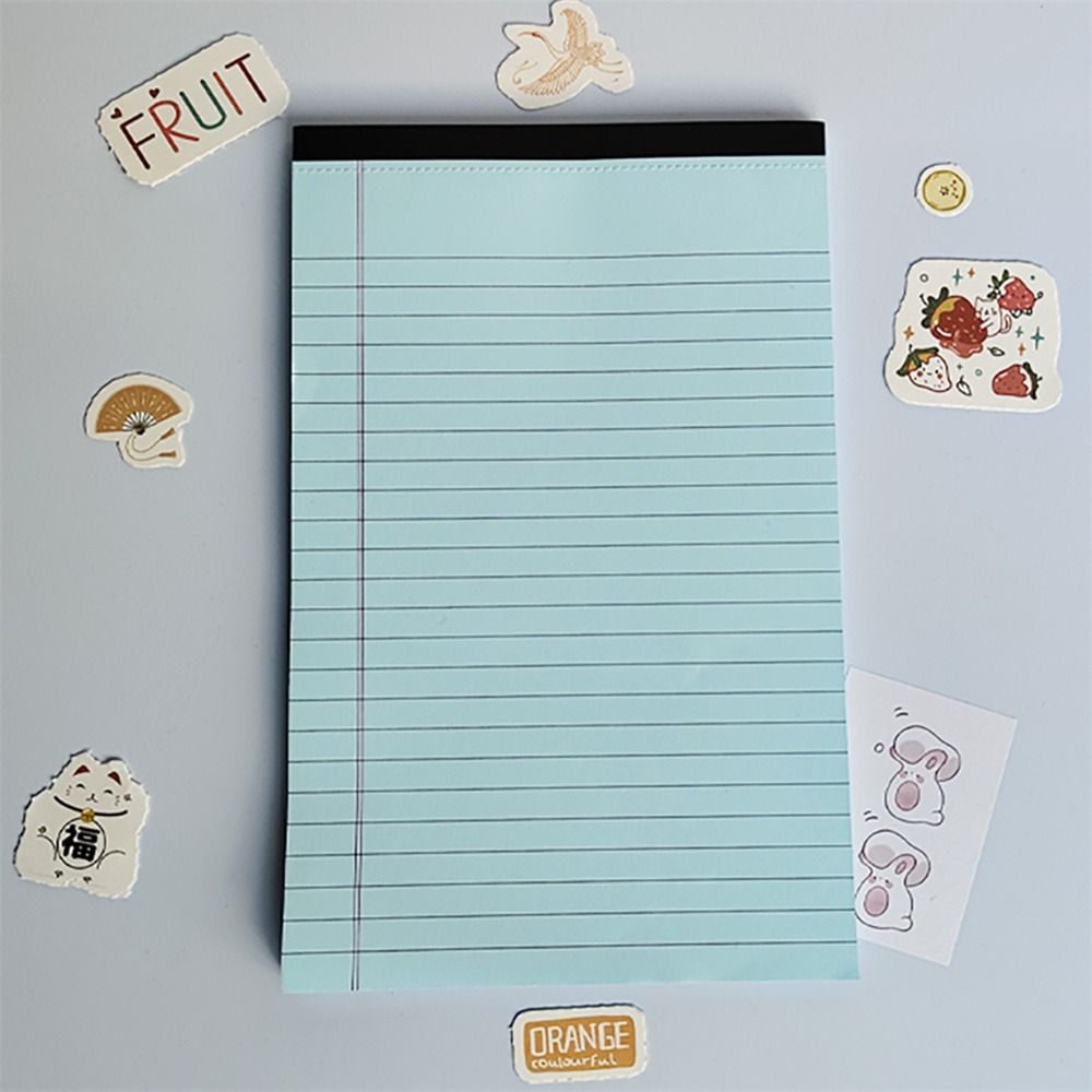 Tearable Legal Pad Ink-proof Lined Paper Memo Pad Writing Sheet Paper Scribbling Book