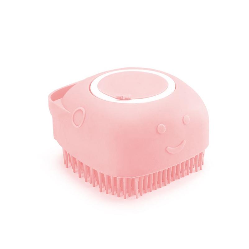 Popular pets take a hair and take a bath brush silicone massage brush dog cat bath cleaning tools pet supplies