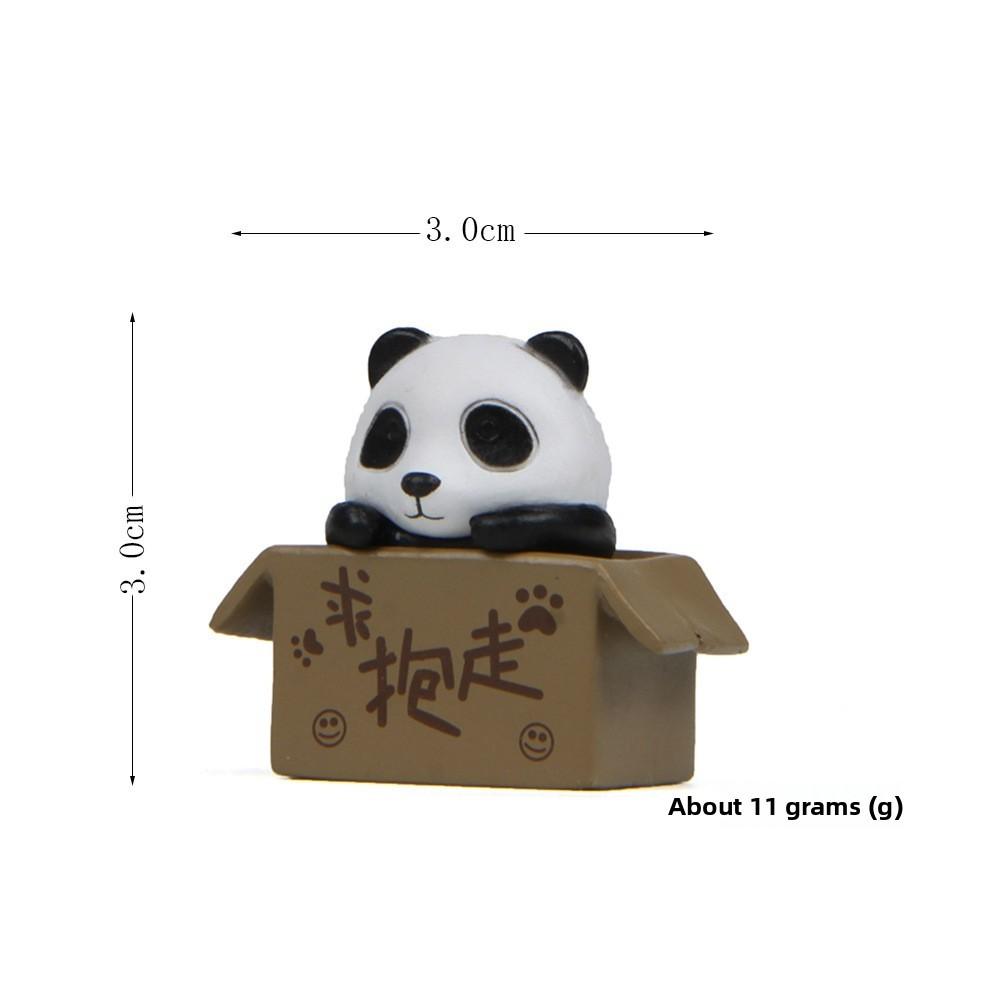 Animal Panda Pvc Figurine Set With Cardboard Box Style For Kids And Collectors