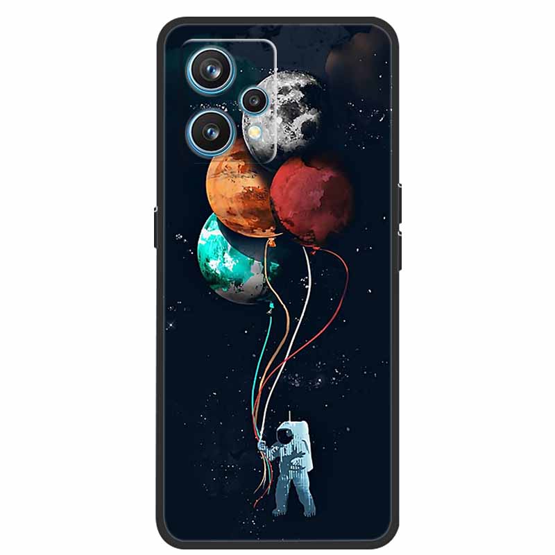 Чехол для Realme 9 RMX3521 Ударопрочный Мягкий силикон ТПУ Задняя крышка Для телефона Realme9 4G Чехлы Realme 9 6,4 дюйма Милый мультяшный чехол-сумка