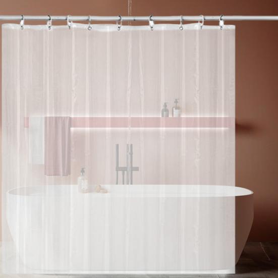 Подкладка для занавески для душа в ванной, водонепроницаемая, многоразовая, простая установка, быстросохнущая, стандартного размера, прозрачная занавеска для душа из PEVA