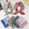 55 Women's Small Cotton Linen Silk Square Scarf - Versatile Korean Fashion Spring/Summer/Autumn Neck Accessory
