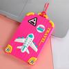 Cute Cartoon Silicone Luggage Tag with Strap Backpack Handbag Tag Label Name ID Tags Baggage Suitcase Identifiers Business Trip