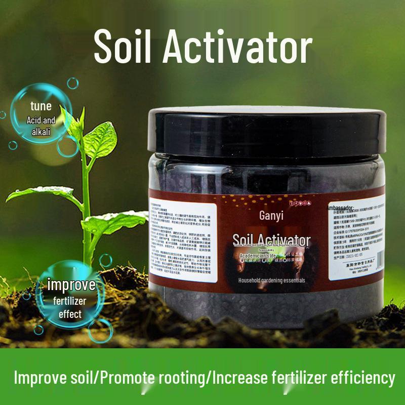 Potassium Humate Soil Activator: Water-Soluble Fertilizer & Anti-Compaction Conditioner