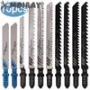 10Pcs HCS JigSaw Blades Set High Speed Jig Saw Blade for Wood Metal Board Plastic Cutting Saw Blade Power Tool