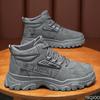 Fashion Fashionable Thick Soled Men's Sports Shoes Autumn New Casual High Top Work Men's Wear-resistant Lace Up Anti Slip Hiking Shoes