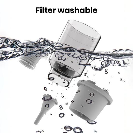 Беспроводной автомобильный пылесос 9000Pa, сильное всасывание, низкий уровень шума, перезаряжаемый мини-пылесос для влажной и сухой уборки, портативный воздуходувка