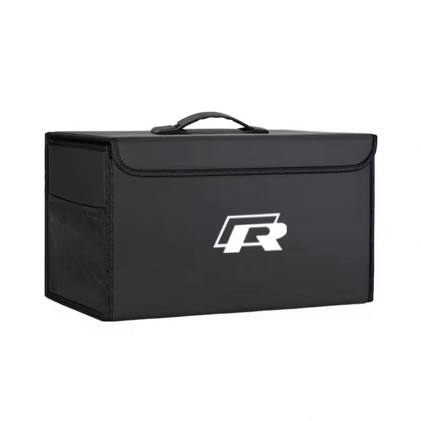 Car Trunk Organizer Box Toolbox Auto Interior Storage Accessories For VW Golf Polo GTI ID.3 Passat MK678 Tiguan CC Jetta Hub Cap