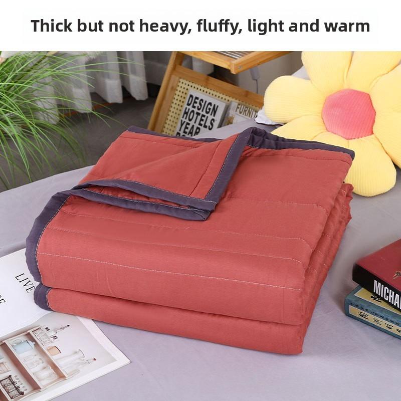 Летнее одеяло из стиранного хлопка, летнее прохладное одеяло из чистого хлопка, одинарное, двуспальное, одеяло для кондиционера, студенческое общежитие, летнее одеяло, наполнитель
