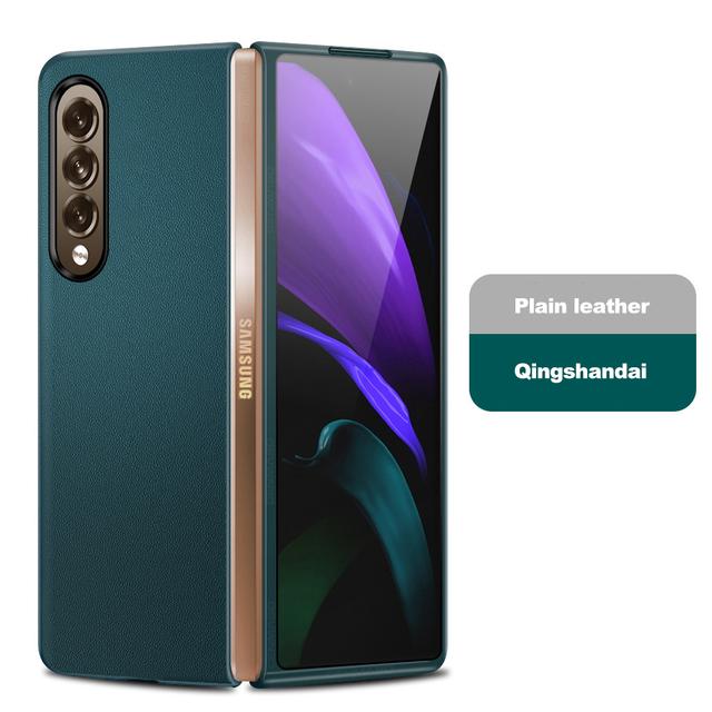 Кожаный складной чехол-экран для Samsung Galaxy Z Fold 2 3 4 5g, чехол для телефона с крестообразным рисунком, защитный чехол для Samsung