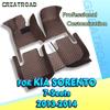 Car Floor Mats For Kia Sorento Seven Seats 2013 2014 Auto Foot Pads Automobile Carpet Cover Interior Accessories