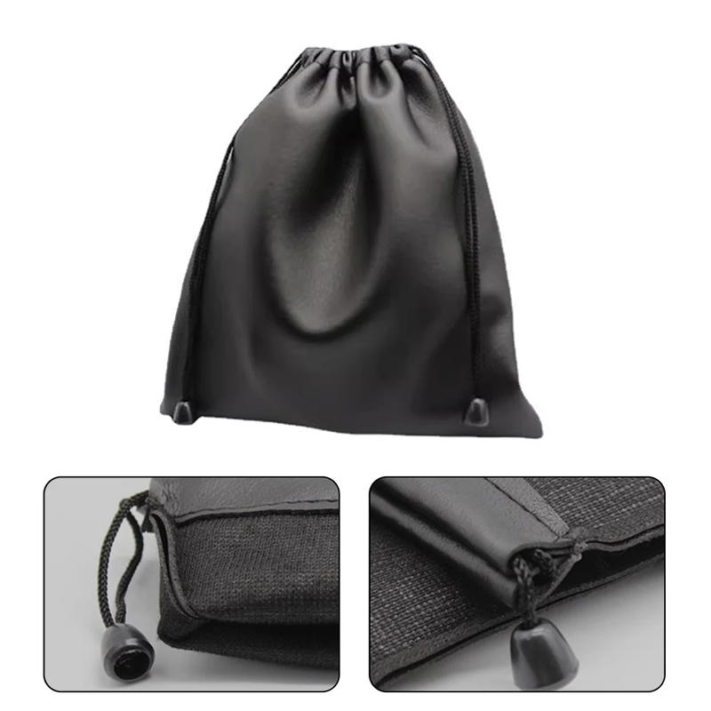 Soft Headphone Leather Storage Bag Waterproof Protective for Case for Large Size Headband Headphone Accessories Carry Pouch