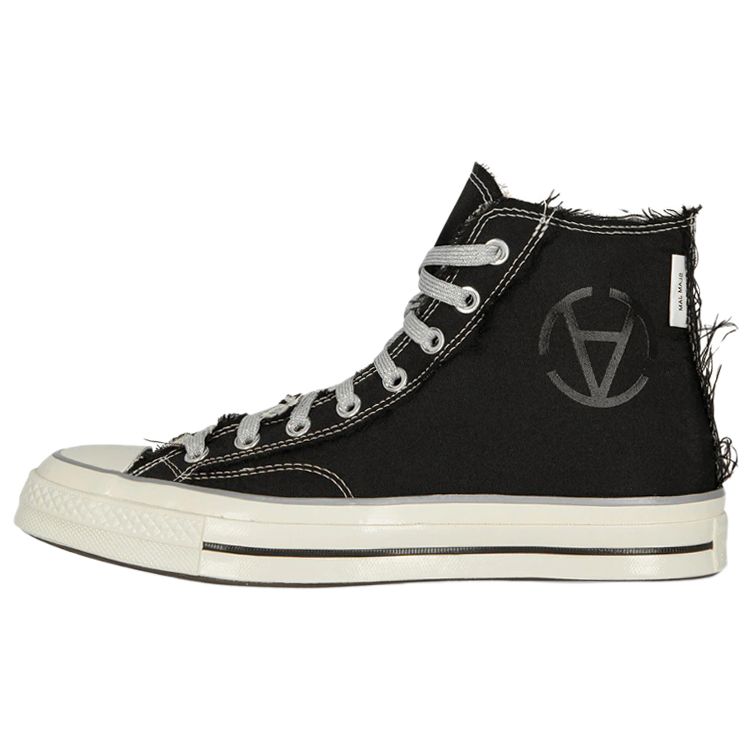 Slam Jam x Converse Chuck 70 High Панк-рок Унисекс Кроссовки Черный Серебристый Экрю 172319C