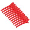 12Pcs NonSlip Hair Styling Clips Plastic Duckbill Hair Clip Hairdressing Hair Barrettes Red