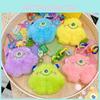 Creative Plush Monster Mobile Phone Chain Cute Colorful Keychain Gift For All Ages