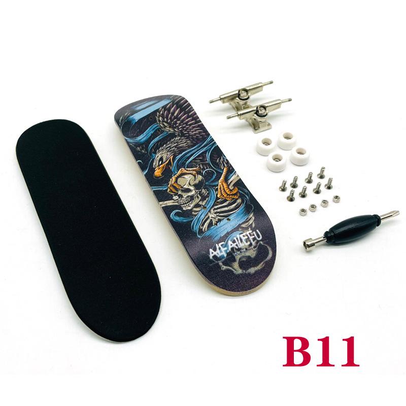 1 комплект, подшипники для скейтборда, колеса, противоскользящая накладка, кленовая древесина, мини-скейтборд с отверткой