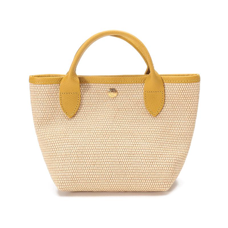 Longchamp Le Pliage Paris 15 Вышитый логотип Цветные блоки Солома Лен Смесь Кожа Сумка-пельмень Сумка на плечо Мини Женские сумки 10162HYT452
