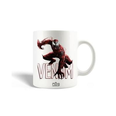 Керамическая кружка - Venom - Let There Be Carnage - 30 мл - Можно мыть в посудомойке - Белая