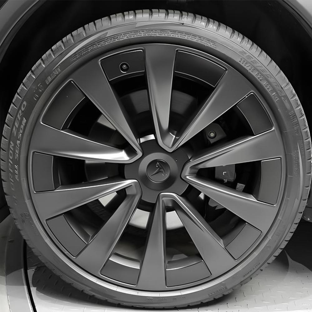 AMW1 22-Inch Car Wheel Center Cover Auto Hub Caps Original Covers for Tesla Model X OEM 1620238-80-A Auto Emblem Badge Accessories