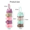 3/4 Layer Portable Milk Powder Bottle Sealed Storage Snack Packaging Tank Suitable for Travel Outdoor Activities Removable TMZ