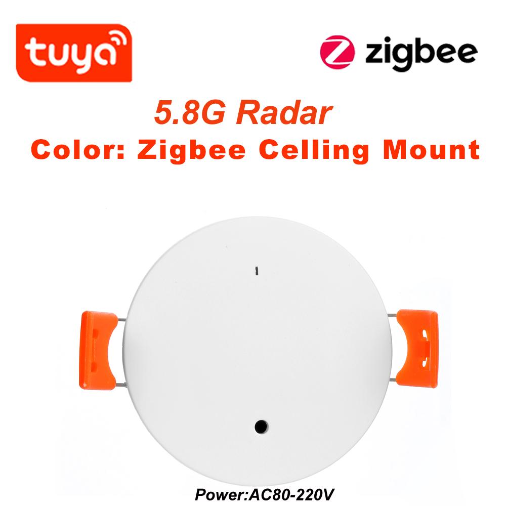 Tuya WiFi / Zigbee Детектор присутствия человека Интеллектуальный датчик PIR человеческого тела Радар-детектор Микроволновые датчики движения