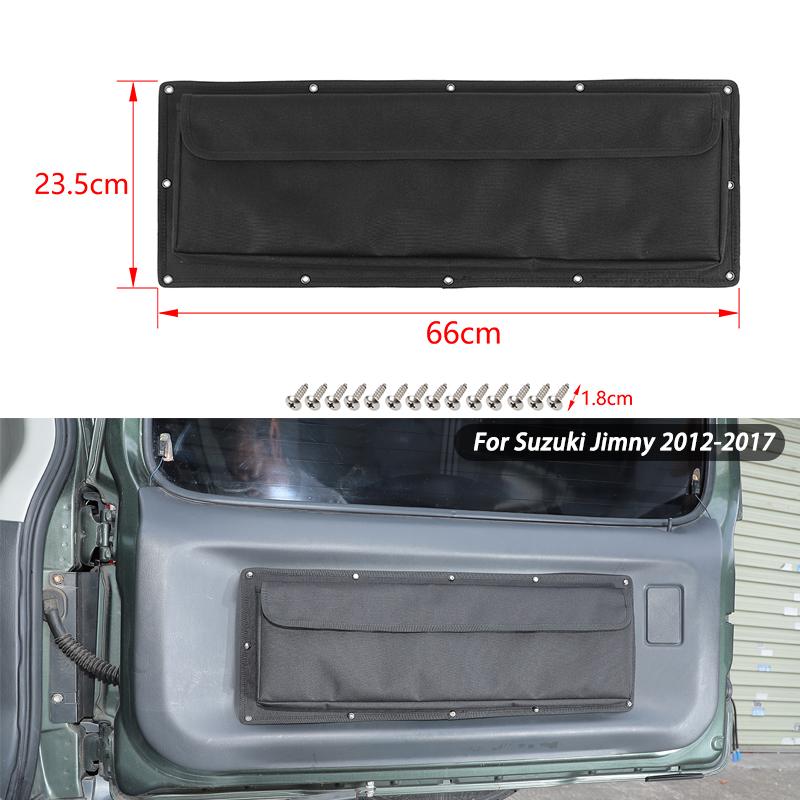 Подвесная сумка для хранения на задней двери автомобиля, органайзер, держатель для сумки, подходит для Suzuki Jimny 2012-2017, 2019 Up