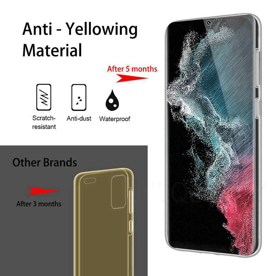 360 Полный Защитный Чехол Для Samsung Galaxy S25 S21 S22 S23 S24 A26 A36 A56 A15 A25 A35 A55 A16 A52 A51 A14 A24 A34 A54 Двусторонний Прозрачный Чехол