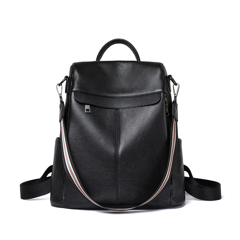 Рюкзак для женщин, новая мода, натуральная кожа, стильный рюкзак для женщин, большая вместительная сумка, модная универсальная сумка, трендовая